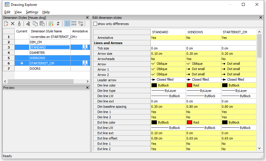Dimension Styles explorer Bricsys Support and Help Center