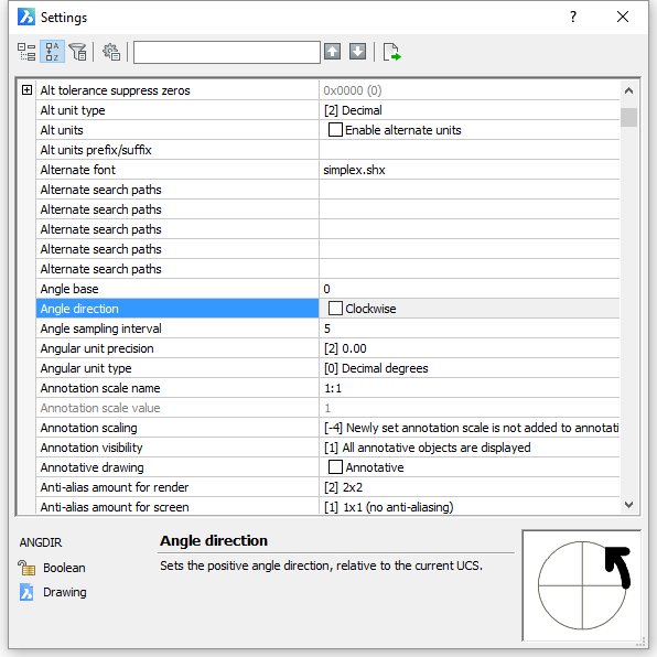 Settings Dialog Box Bricsys Support And Help Center