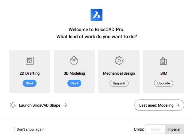 Launching BricsCAD - BricsCAD | Bricsys Help Center