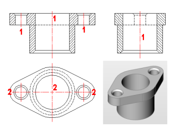 中心線と中心マーク Bricscad Bricsysヘルプセンター