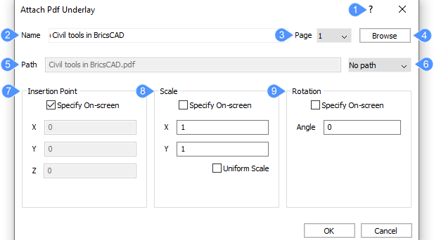 Pdfアンダーレイをアタッチ Help Bricsys Com