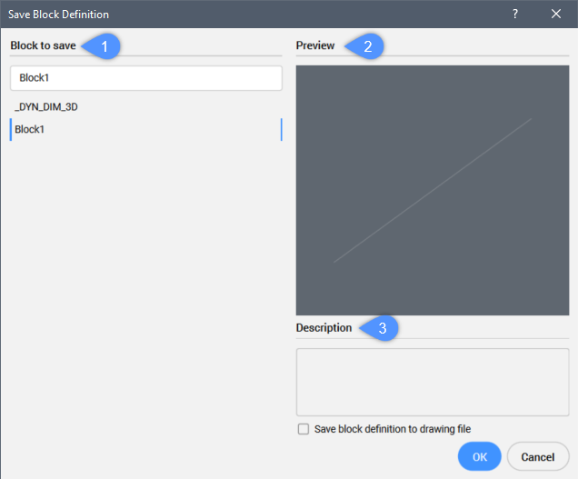 Save Block Definition Dialog Box - BricsCAD Lite & Pro | Bricsys Help ...