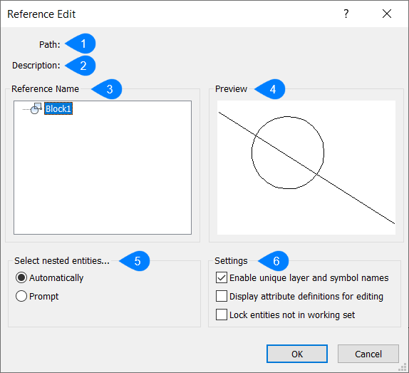 Reference Edit dialog box - BricsCAD | Bricsys Help Center