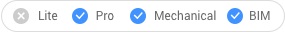 BricsCAD Pro; BricsCAD Mechanical; BricsCAD BIM