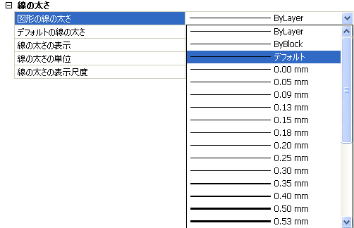 Lweight 線の太さ Bricscad ヘルプセンター